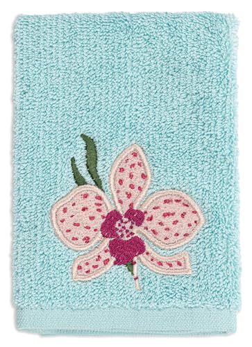 MÜkitchen SCRUBSY 100% Cotton Kitchen Dish Cloth with Built in Scrubber (Orchid / 12X12)