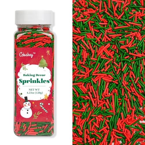 Christmas Sprinkles for Cake Decorating (Christmas Jimmies)