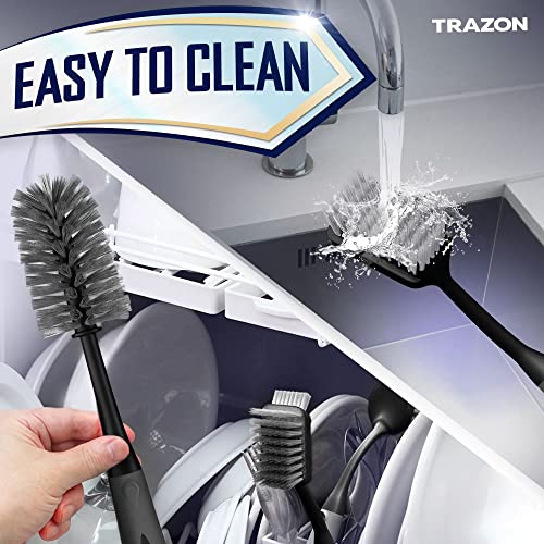Dish Brush Set of 4 (Black)