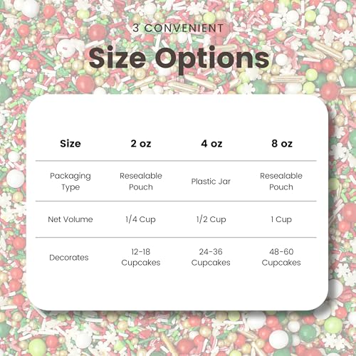 Christmas Magic Sprinkle Mix (Red, Green, White)