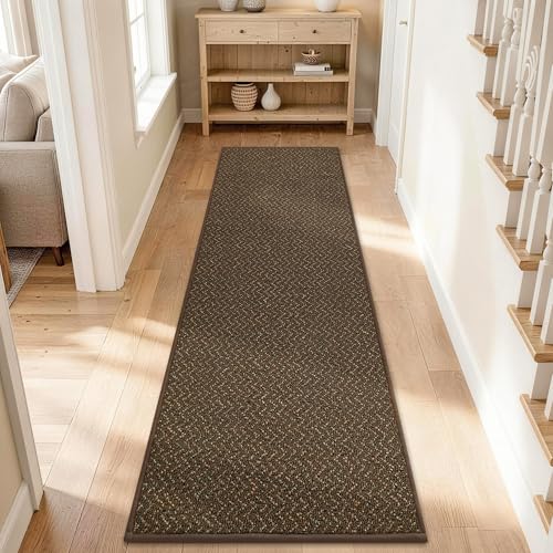 Hallway Runner Rugs Non (Brown / 2' x 6')
