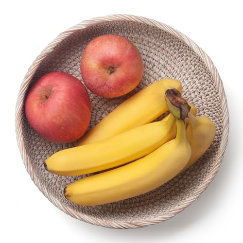 Rattan Bread Basket (Set of 3 (Small/Medium/Large) - Whitewash)