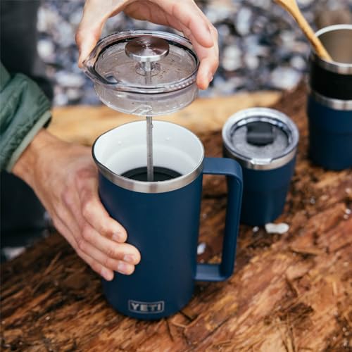 Rambler 34 oz. French Press Coffee Maker (34 Ounce / Navy)