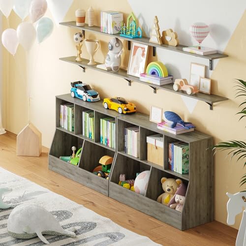 Long Wall Shelves (Grey Wash / 47.3 Inch)