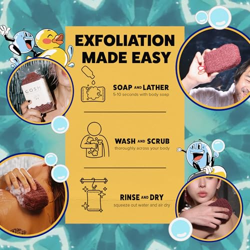 Exfoliating Shower Sponge (Red)