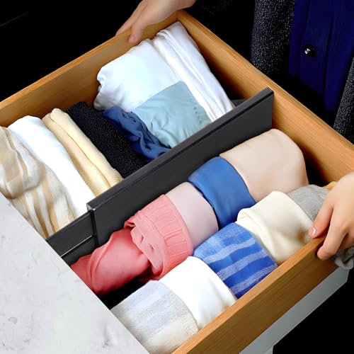 Dresser Drawer Dividers (Black / 4"H, Small)