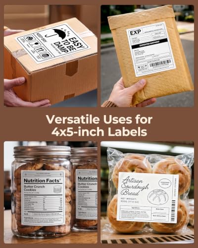 4x5 Thermal Labels (White / 4x5")