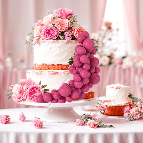 48 Pcs Cake Topper Decorations (B07-hot Pink)