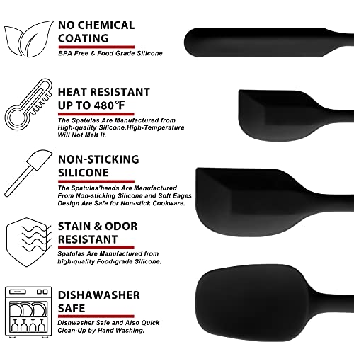 4 Piece Silicone Spatula Set (4 Count)