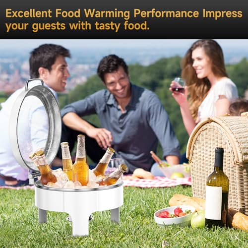 Chafing Dishes for Buffet (White)