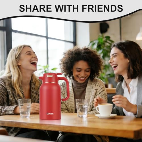 68 Oz Thermal Coffee Carafe (67.6 Ounces / Red/Red)