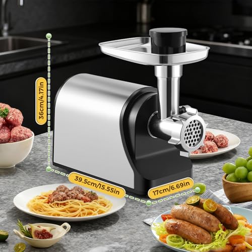 Electric Meat Grinder 3200W Multifunctional with Metal Gearbox