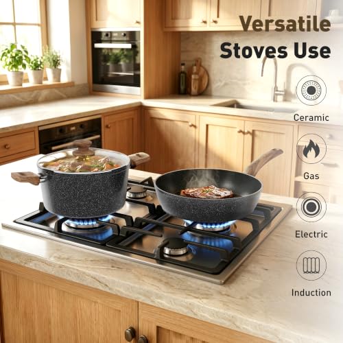 30 Pcs Pots and Pans (30-piece / Black)