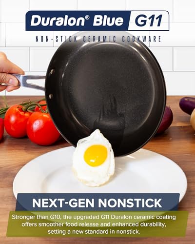 Healthy G11 Pots and Pans Set Non Stick (Deep Blue (G11))