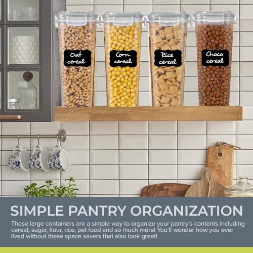 Airtight Cereal Containers with Lids