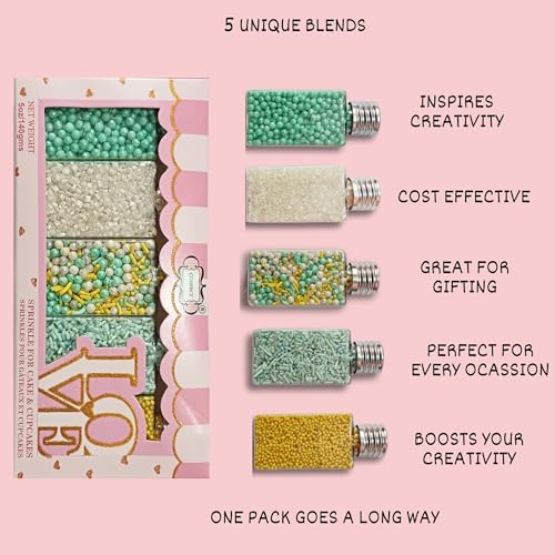 Cake Sprinkles Mix Pack of 5