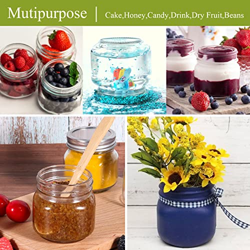24 Pack 8 oz Glass Mason Jars (8oz,24 Pack)