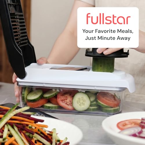 Pro Core Vegetable Chopper & Mandoline Slicer (White/Black / 9-in-1)