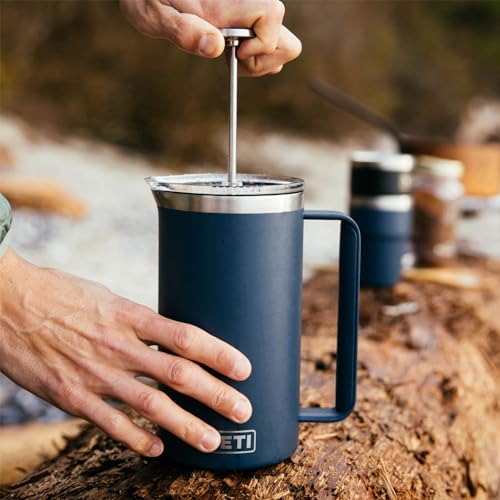 Rambler 34 oz. French Press Coffee Maker (34 Ounce / Big Wave Blue)