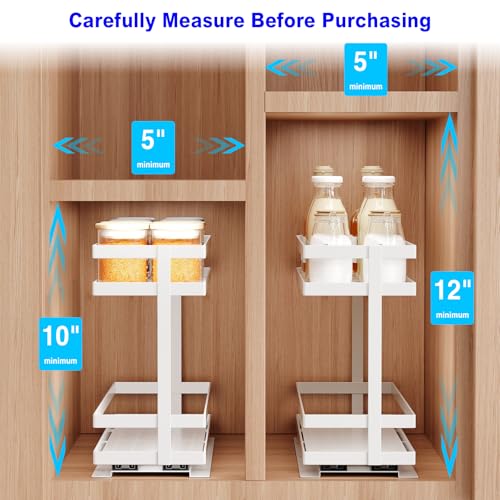 2 Pack Pull Out Spice Rack Organizer for Cabinet (2 pound(s))