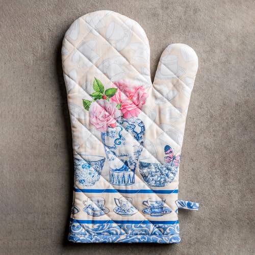 Maison d'Hermine Oven Gloves 100% Cotton Oven Mitt (017 - Canton / 7.5" x 13" (Oven Mitt))