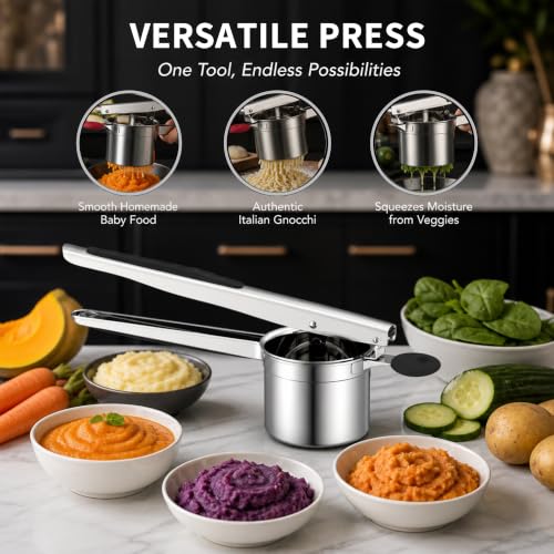 15oz Stainless Steel Potato Masher Ricer (SPR-B)