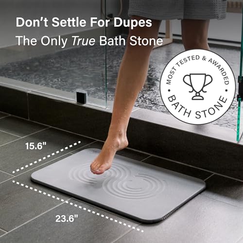 Home Stone Bath Mat Set (Zen Ash / 2 Pack)