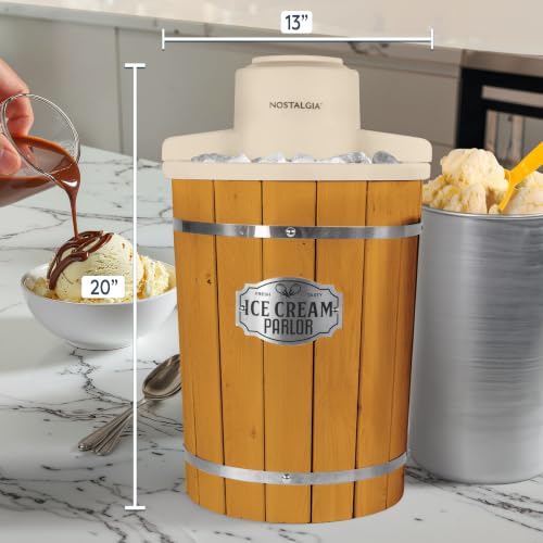 Electric Ice Cream Maker With 6 Qt Capacity (6 Qt / Brown)