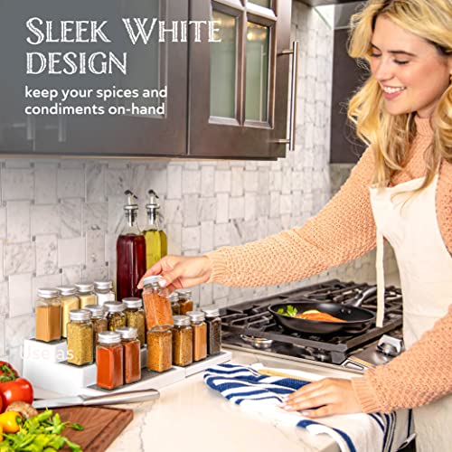 3 Tier Expandable Spice Rack Organizer for Cabinet