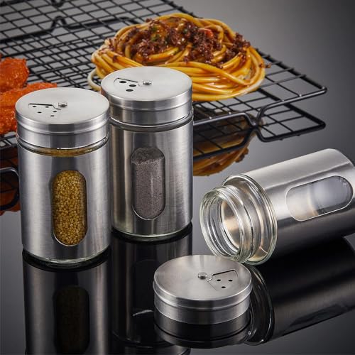 6 Pack Salt and Pepper Shakers (80ml 6 Pack)