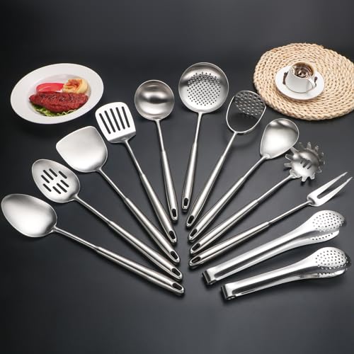 304 Stainlss Steel Kitchen Utensils Set (12 Count)