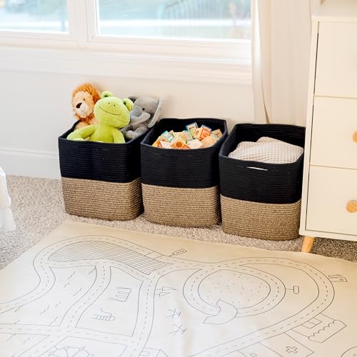 13x15x13 Kallax Storage Cubes Bins (Black & Mixed Black / 15 x 13 x 13 (Kallax))