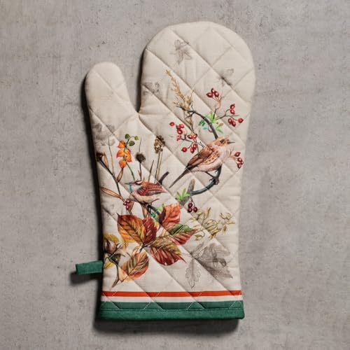 Maison d'Hermine Oven Gloves 100% Cotton Oven Mitt (053 - Recolte / 7.5" x 13" (Oven Mitt))