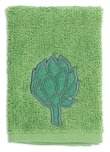 MÜkitchen SCRUBSY 100% Cotton Kitchen Dish Cloth with Built in Scrubber (Artichoke / 12X12)