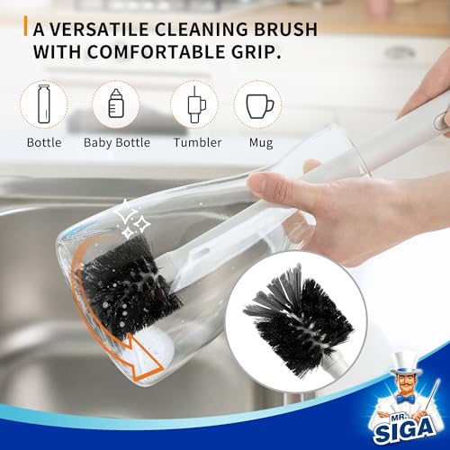 Water Bottle Brush and Straw Cleaner Brush with Long Handle