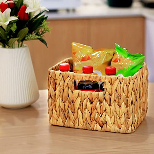 Water Hyacinth Storage Baskets (17 x 12.2 x 7.5 inches / Natural (Water Hyacinth))