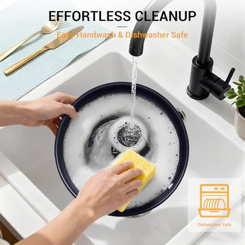 21Pcs Pots and Pans Set Non Stick with Detachable Handle (Grill Pan Set)