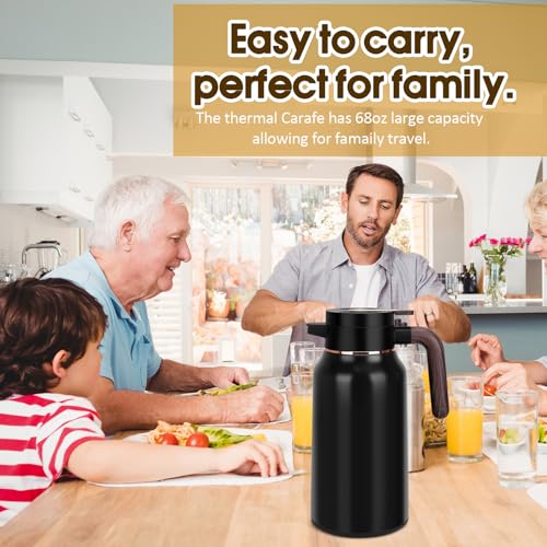 68oz Thermal Coffee Carafe (Black / 68 Ounces)