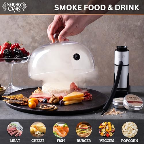 Whiskey Smoker Kit with Smoke Gun (Cloche Kit)