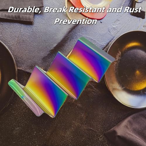 Metal Taco Holder (Rainbow)