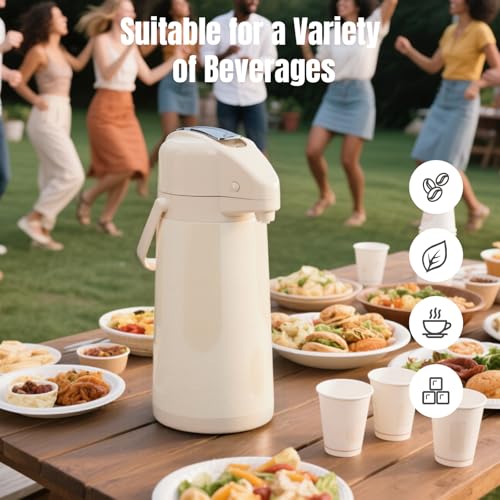 Coffee Dispenser with Pump (White)