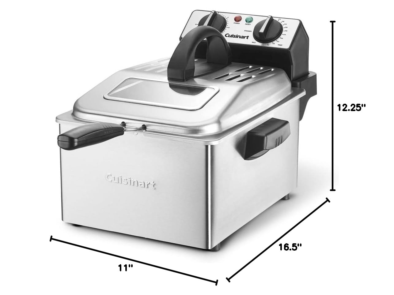 Deep Fryer 4 Quart (4 Quart Stainless Steel)