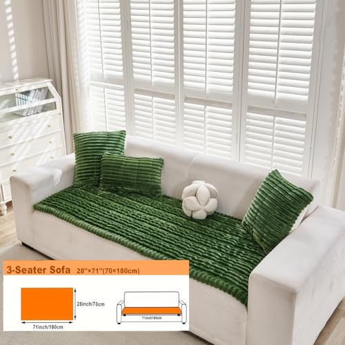 Couch Cover for Dogs Washable Non (Green / 27.6X70.9)