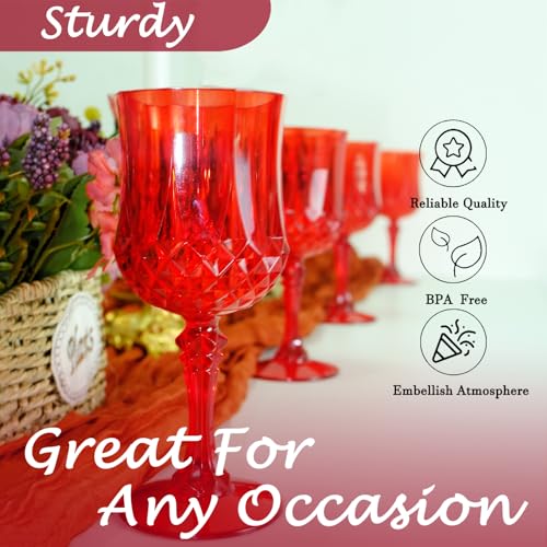 24Pack Plastic Wine Glasses (24 Count)