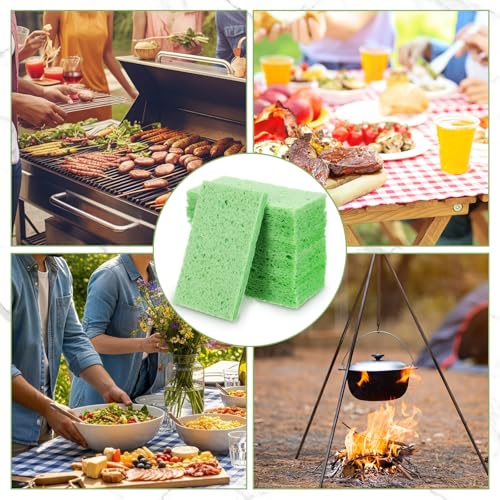 48 Pcs Sponges Bulk Sponges Kitchen Compressed Sponge (Green)