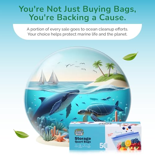 Quart Freezer Bags 50 Count (Quart)