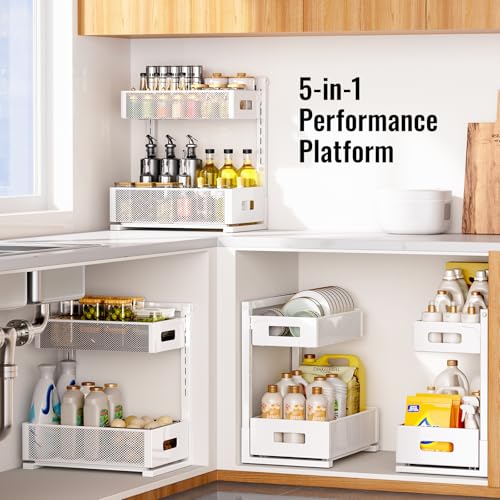 Under Sink Organizer (WHITE / XL-2PC)