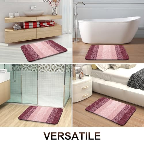 Bathroom Rugs Mat 34x21 (34" X 21" / Red)