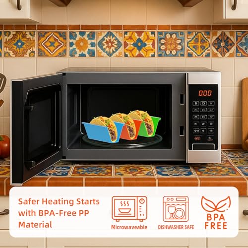Microwave Safe Taco Holder Set of 6 (Set of 6 with 2 Sauce)