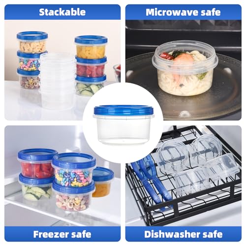 Freezer Storage Containers (8oz-12 pack)